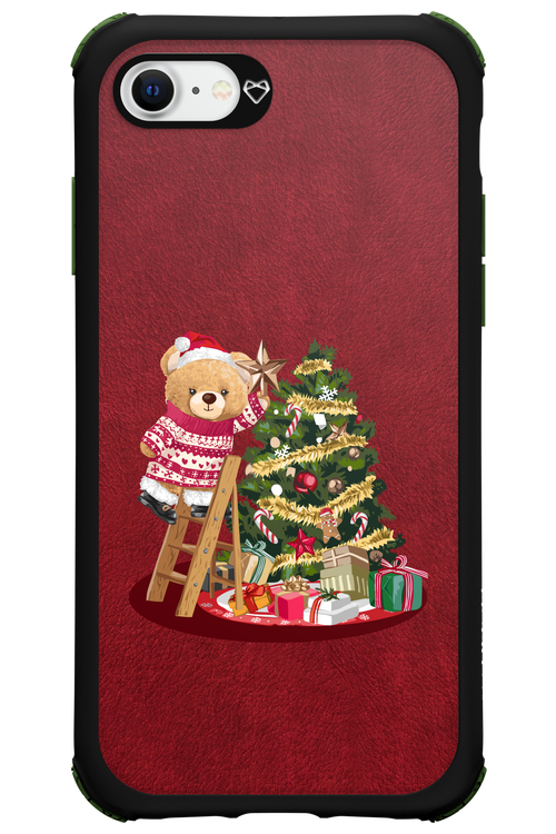 Christmas Bear (Burgundy) - Apple iPhone 8
