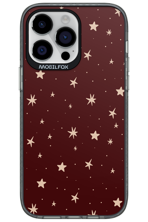 Burgundy Stars - Apple iPhone 14 Pro Max