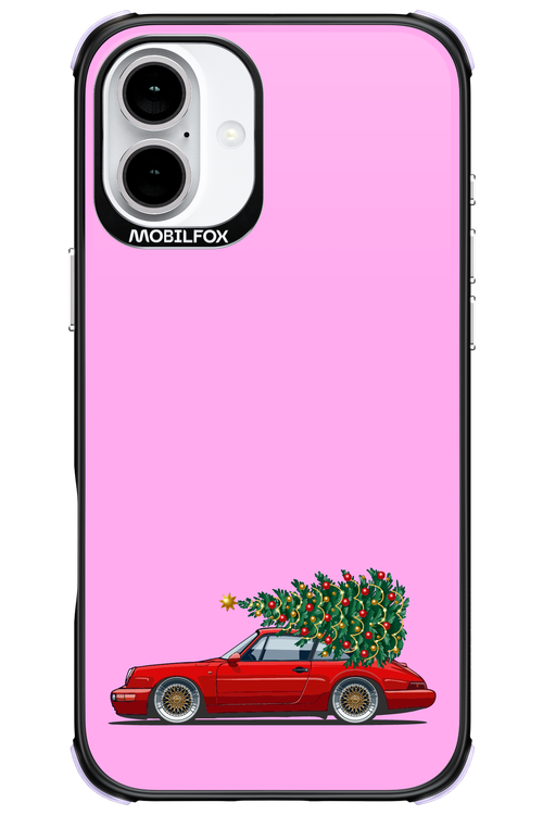 XMAS Car Pink - Apple iPhone 16 Plus