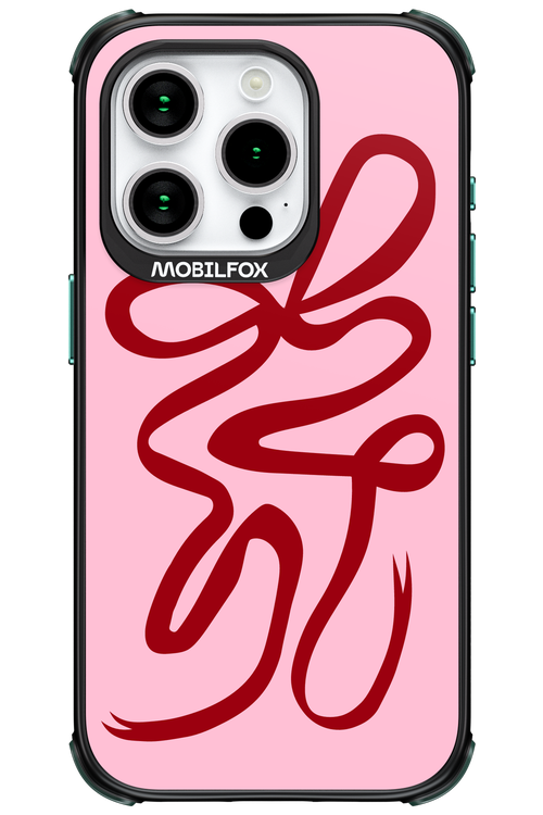 Burgundy Bow - Apple iPhone 15 Pro