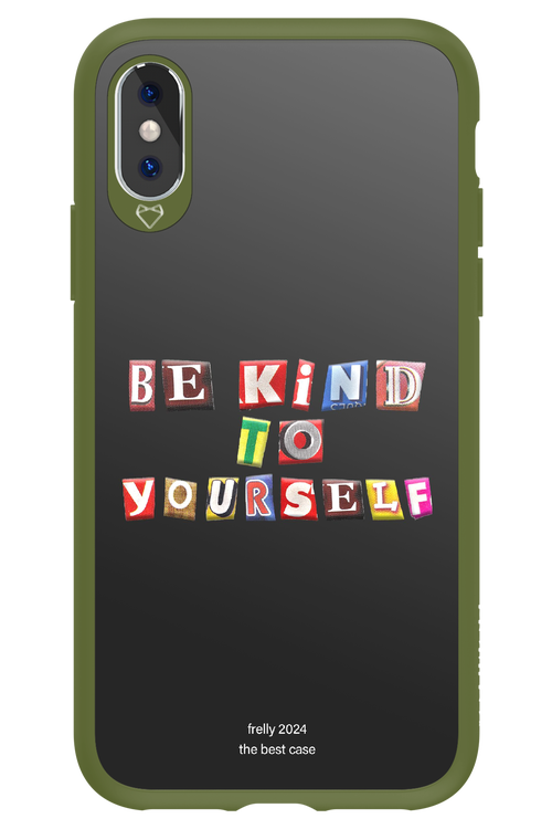 Be Kind To Yourself Black - Apple iPhone X