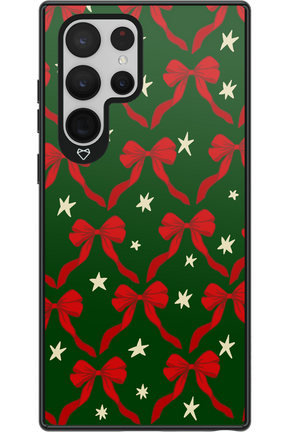 Bow & Stars (Green) - Samsung Galaxy S22 Ultra