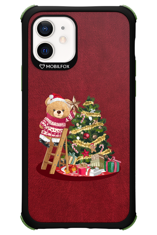 Christmas Bear (Burgundy) - Apple iPhone 12