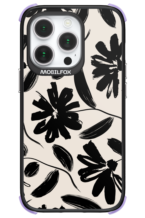 Monochrome Flowerss - Apple iPhone 14 Pro