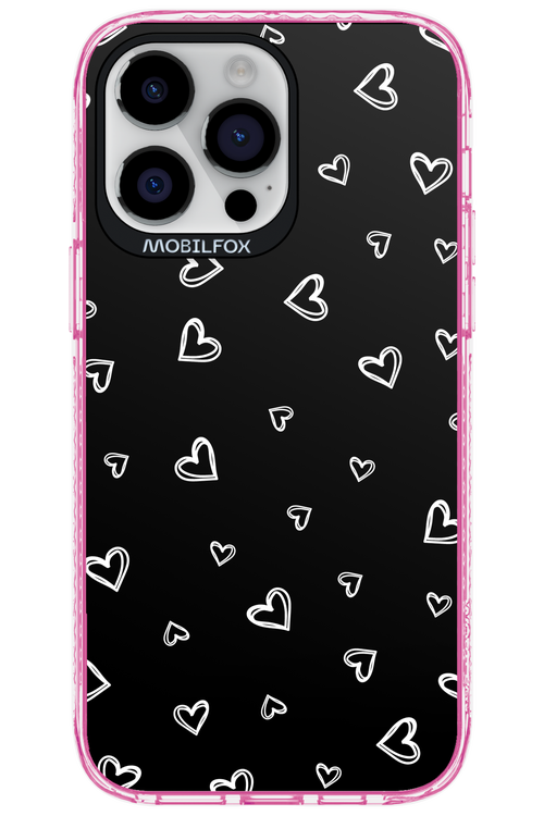 Monochrome Hearts 2.0 - Apple iPhone 14 Pro Max