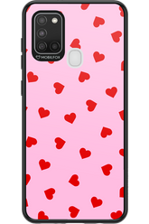 Sprinkle Heart Pink - Samsung Galaxy A21 S