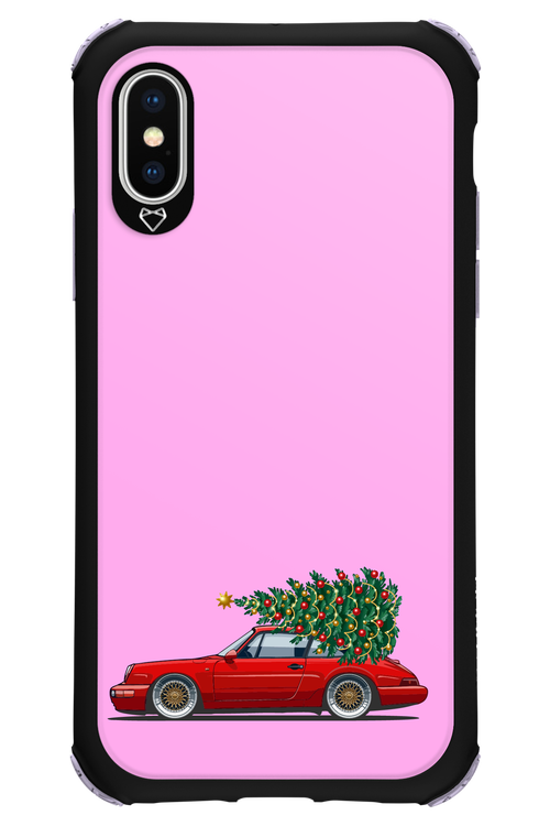 XMAS Car Pink - Apple iPhone X