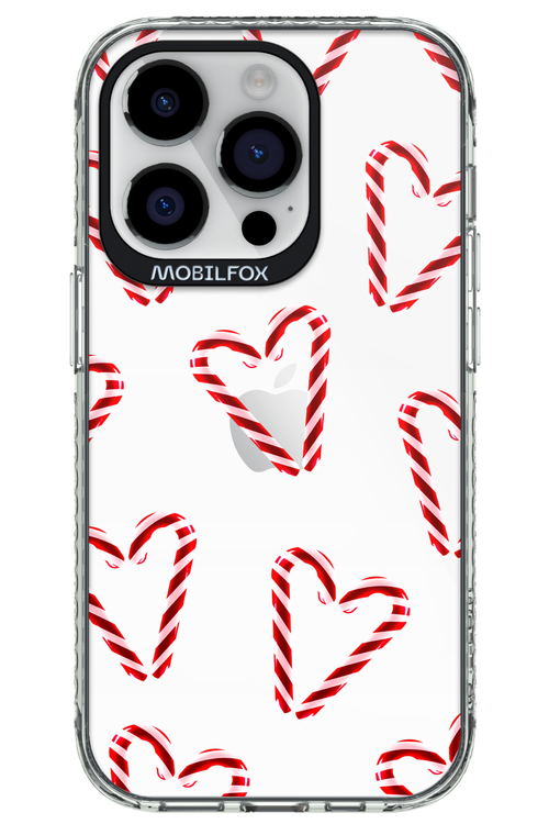 Candy Cane Hearts - Apple iPhone 14 Pro