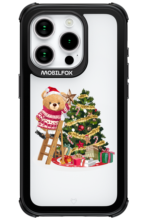 Christmas Bear (Transparent) - Apple iPhone 15 Pro