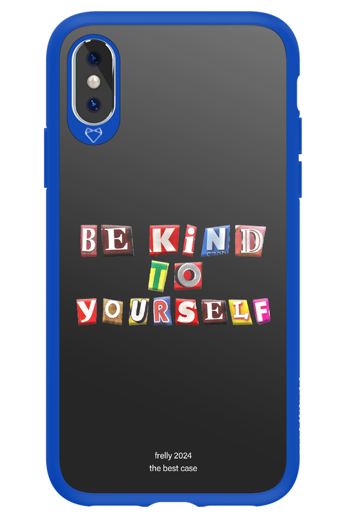 Be Kind To Yourself Black - Apple iPhone X