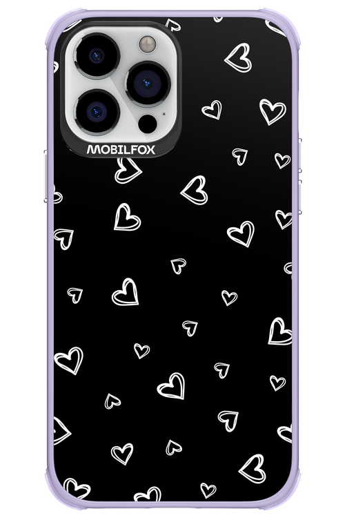 Monochrome Hearts 2.0 - Apple iPhone 13 Pro Max