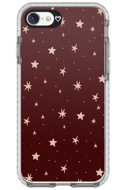 Burgundy Stars - Apple iPhone 8