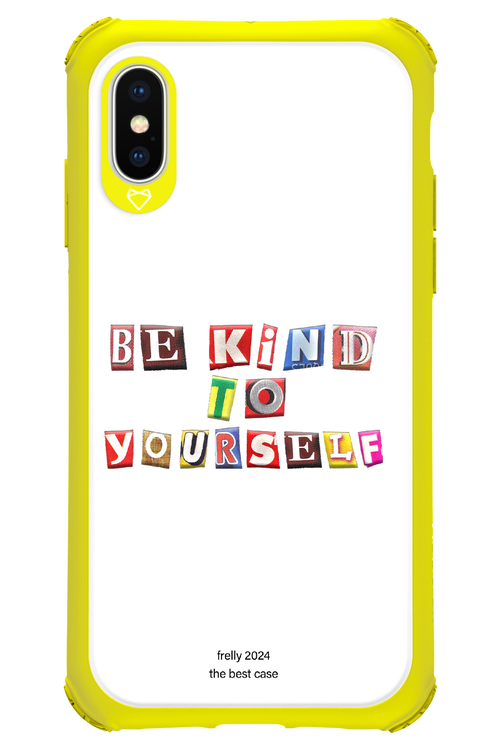 Be Kind To Yourself White - Apple iPhone X