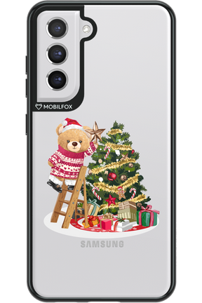 Christmas Bear (Transparent) - Samsung Galaxy S21 FE