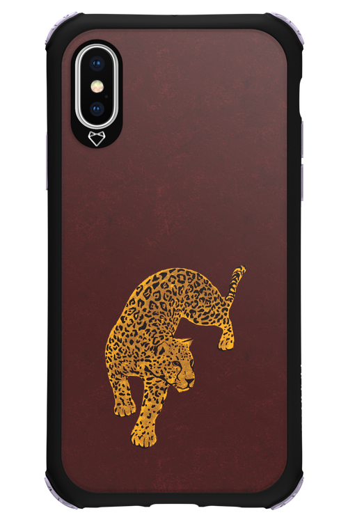 Burgundy Leopard - Apple iPhone X