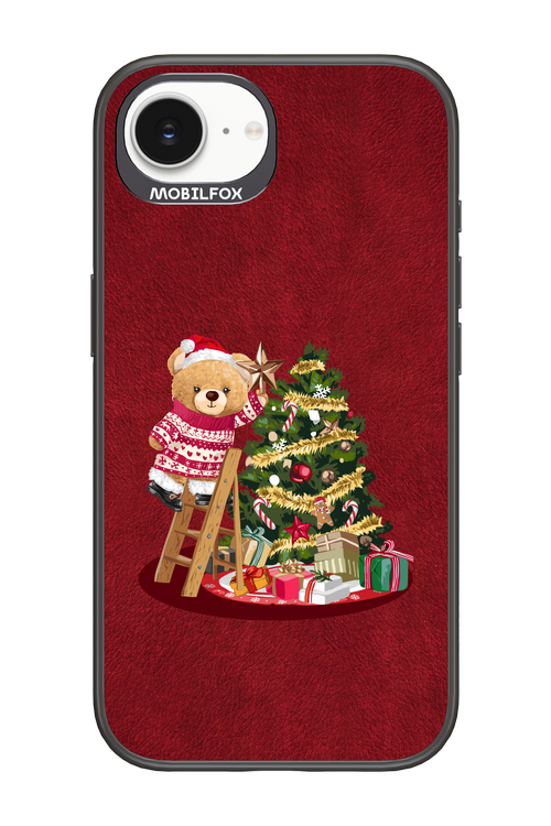 Christmas Bear (Burgundy) - Apple iPhone 16e