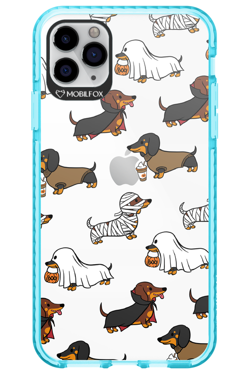 Scary Dachshund (Transparent) - Apple iPhone 11 Pro Max