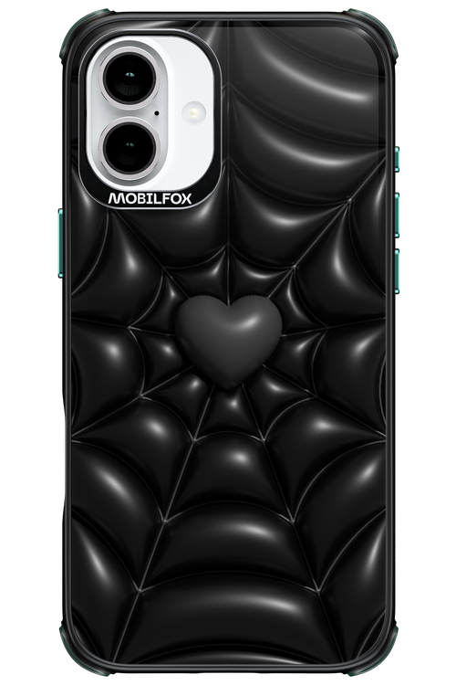 Black Spider Heart - Apple iPhone 16 Plus