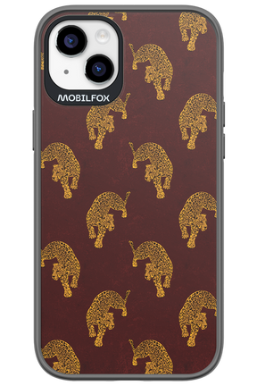Burgundy Leopard Pattern - Apple iPhone 14 Plus