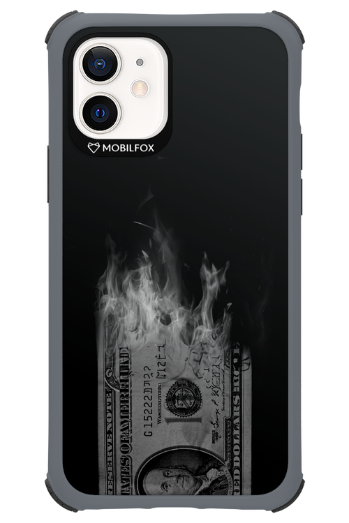 Money Burn B&W - Apple iPhone 12