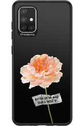 Flower Black - Samsung Galaxy A71