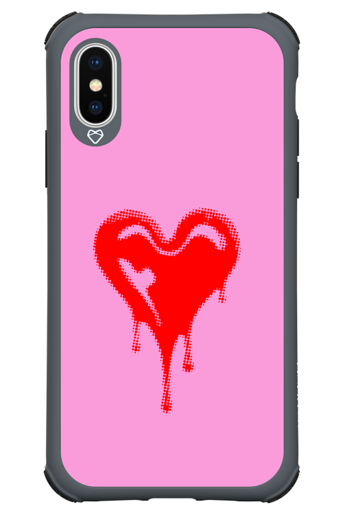 Heart Pink - Apple iPhone X