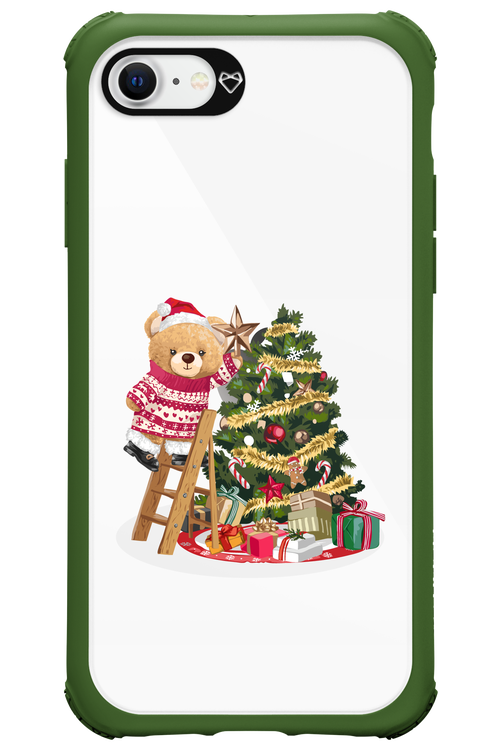 Christmas Bear (Transparent) - Apple iPhone SE 2020