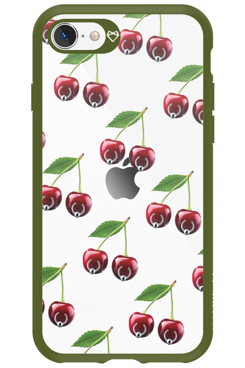 Spicy Cherries Transparent - Apple iPhone SE 2022