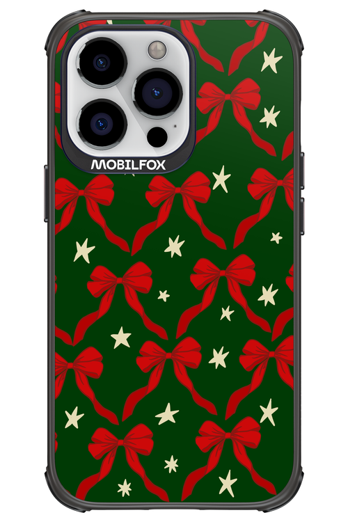 Bow & Stars (Green) - Apple iPhone 13 Pro