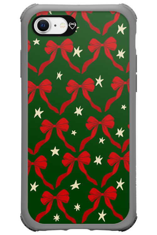 Bow & Stars (Green) - Apple iPhone SE 2020