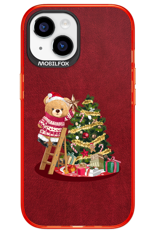 Christmas Bear (Burgundy) - Apple iPhone 15