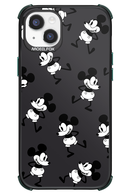 Iconic Mouse (antracite pattern) - Apple iPhone 14 Plus