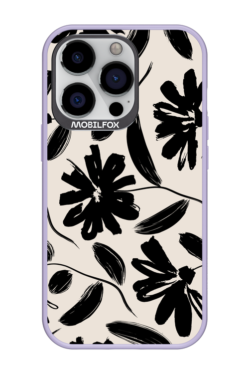 Monochrome Flowerss - Apple iPhone 13 Pro