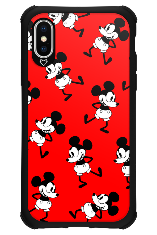 Iconic Mouse (red pattern) - Apple iPhone XS