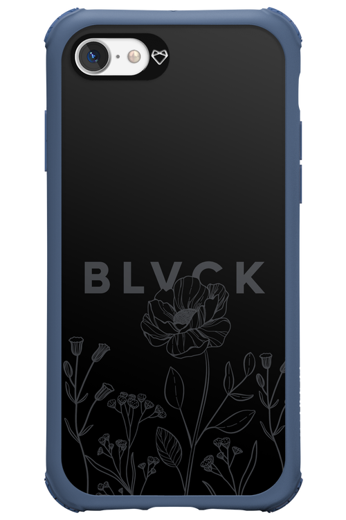 Black Flowers - Apple iPhone 7