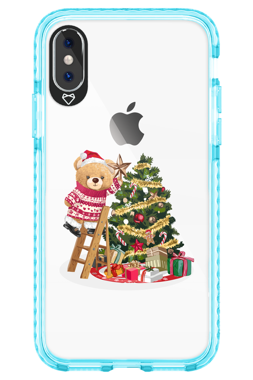 Christmas Bear (Transparent) - Apple iPhone X