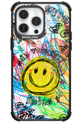 Crayon Smiley Colorful - Apple iPhone 14 Pro Max