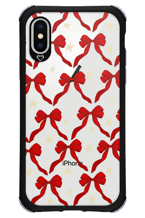 Bow & Stars (Transparent) - Apple iPhone XS