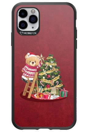 Christmas Bear (Burgundy) - Apple iPhone 11 Pro Max