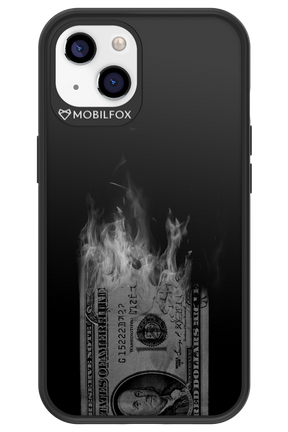 Money Burn B&W - Apple iPhone 13