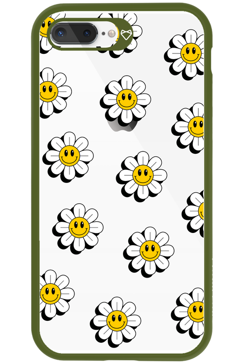 Smiley Flowers Transparent - Apple iPhone 8 Plus