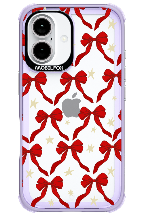 Bow & Stars (Transparent) - Apple iPhone 16