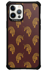 Burgundy Leopard Pattern - Apple iPhone 12 Pro Max