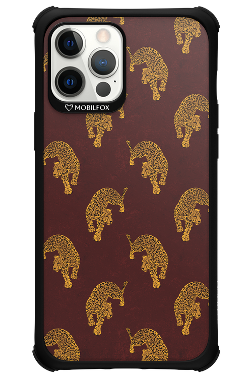 Burgundy Leopard Pattern - Apple iPhone 12 Pro Max