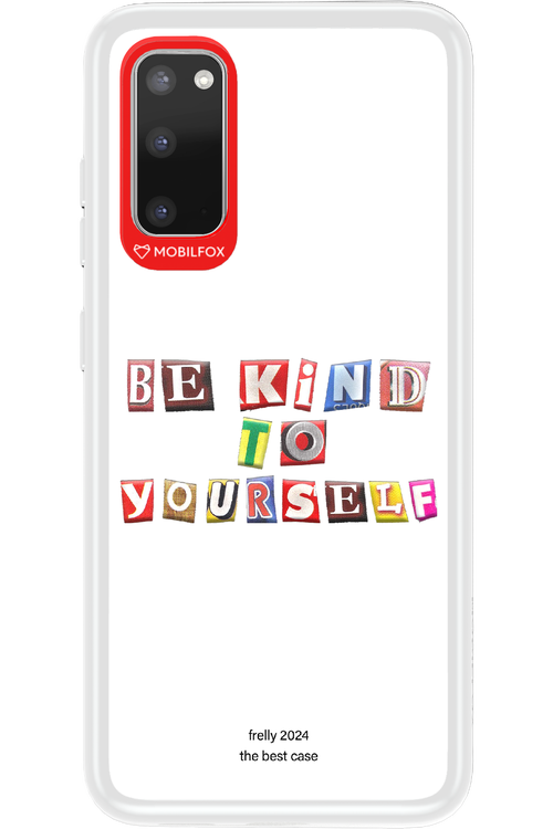 Be Kind To Yourself White - Samsung Galaxy S20