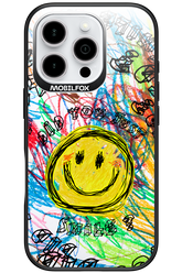 Crayon Smiley Colorful - Apple iPhone 16 Pro