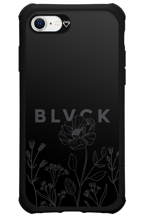 Black Flowers - Apple iPhone SE 2020