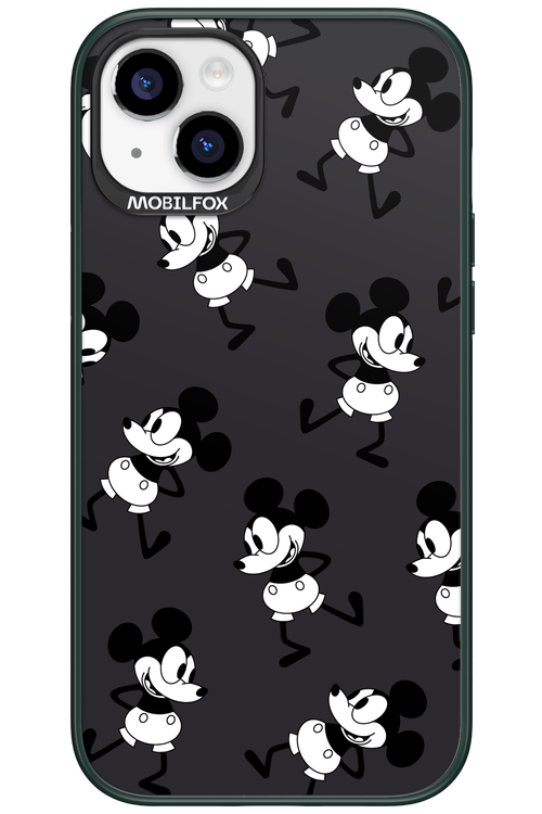 Iconic Mouse (antracite pattern) - Apple iPhone 15 Plus