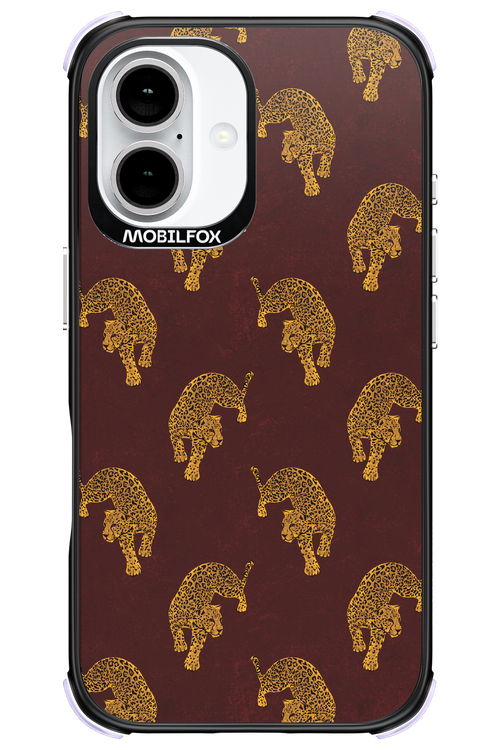 Burgundy Leopard Pattern - Apple iPhone 16