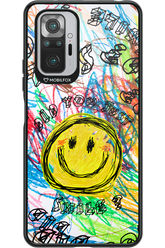 Crayon Smiley Colorful - Xiaomi Redmi Note 10 Pro